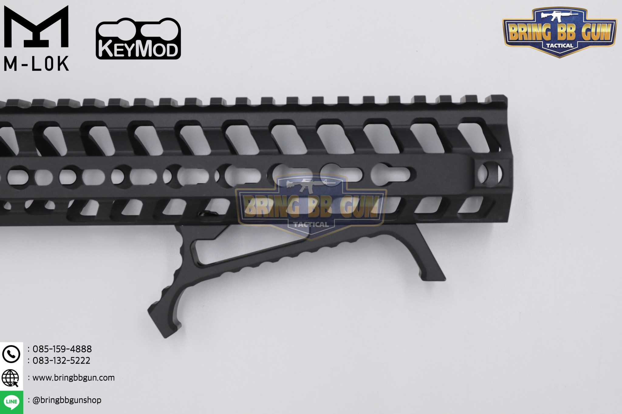 กริ๊ปมือหน้า VP23 (VP23 Tactical Angled Grip) (VP23 Tenaci Grip) (ใช้ได้กับชุดหน้าระบบราง M-Lok และ Keymod)