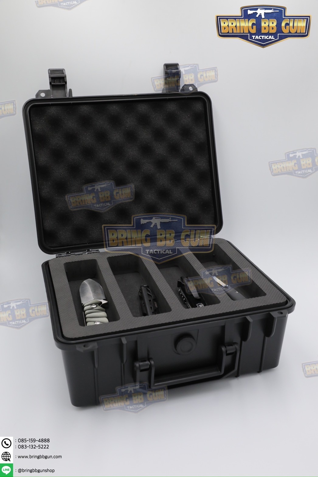 เคสกันกระแทก B9 (กล่องปืนสั้น B9) (กล่องมีดพับ B9) (Storage Box Built-in Sponge)