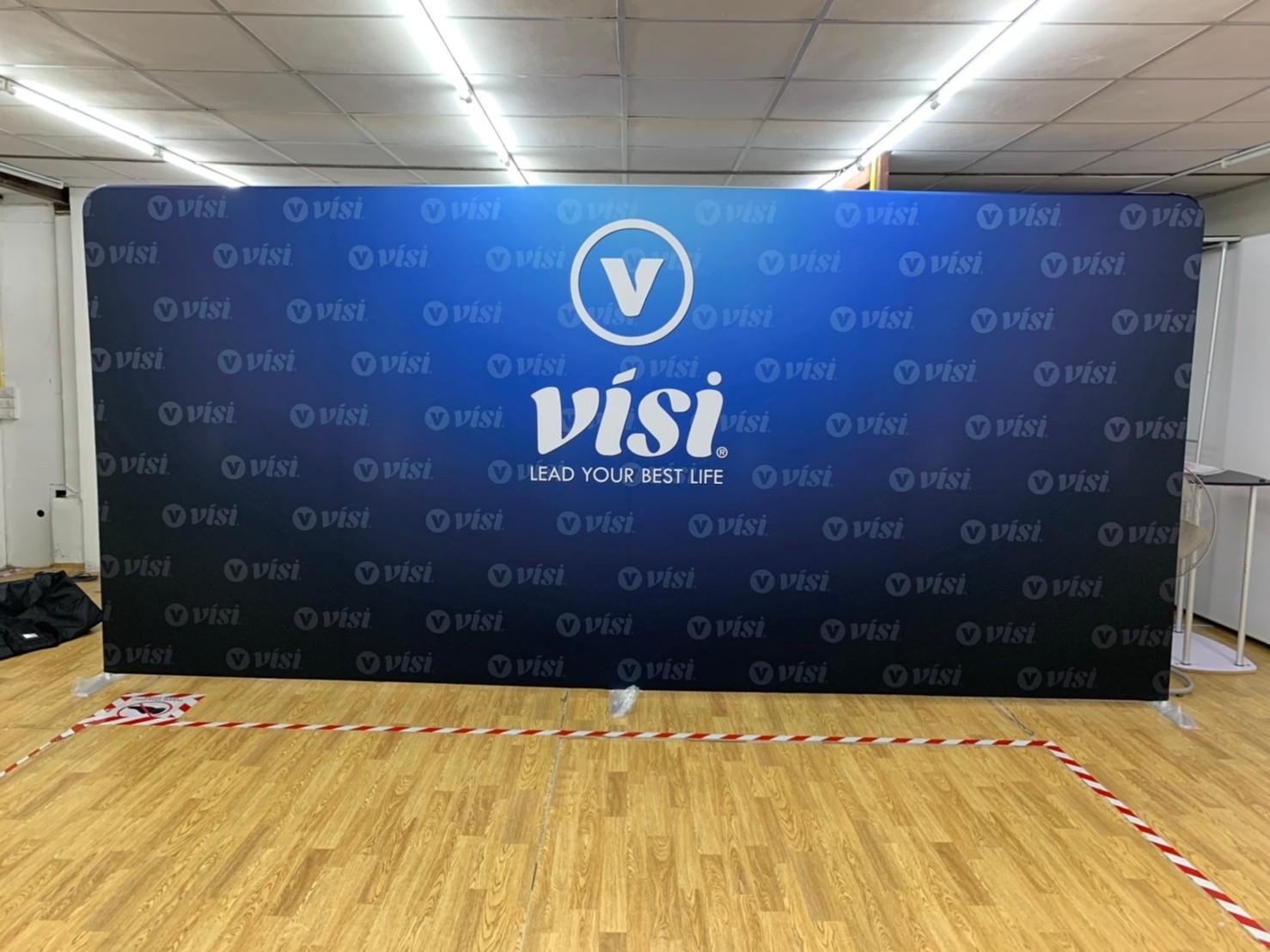 แบคดรอบผ้า Fabric Backdrop รุ่นตรง ขนาด 494 x 226 cm. โครงอะลูมิเนียมถอดประกอบได้ แถมกระเป๋า ฟรี!