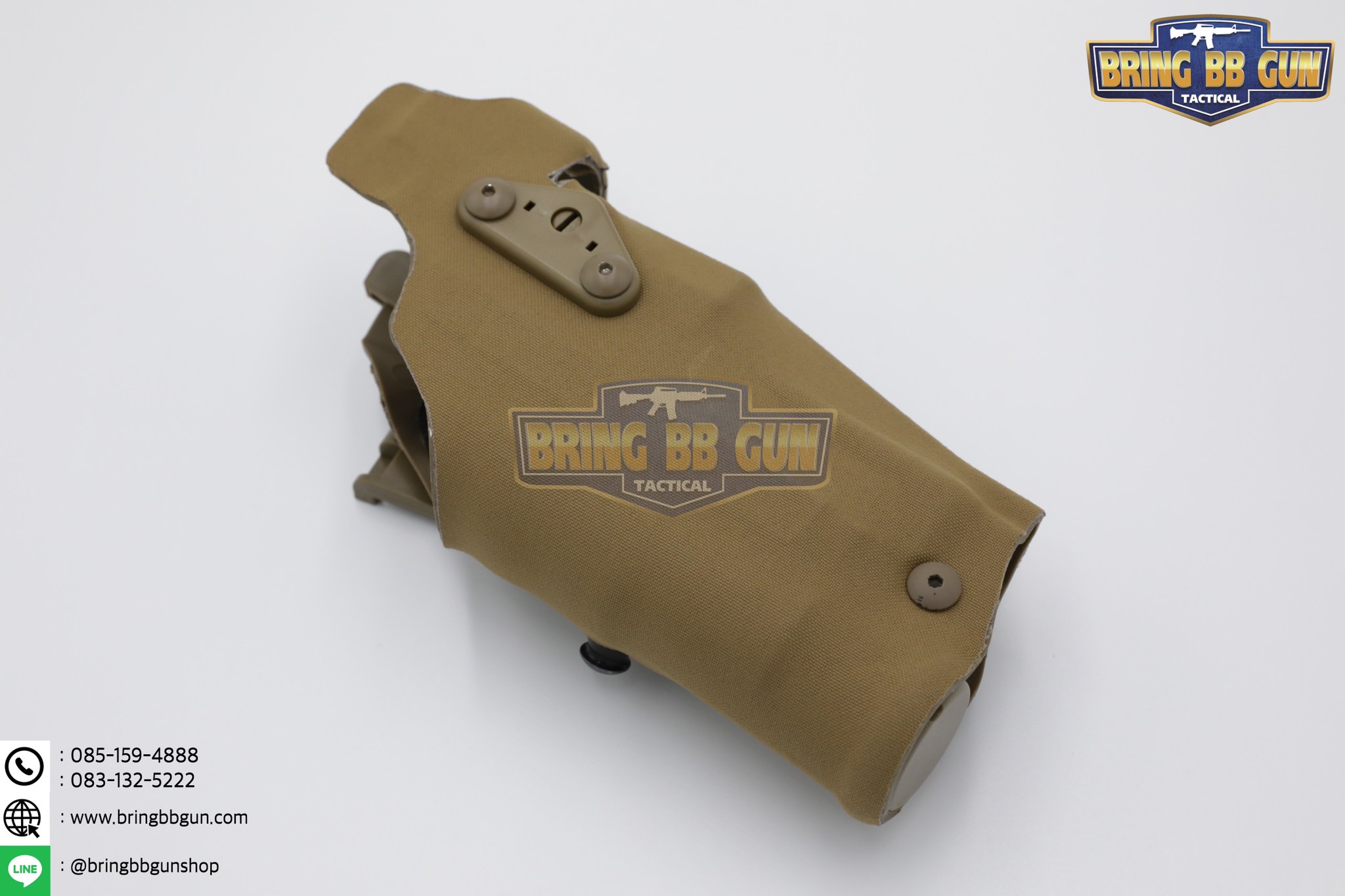 ซองปืนพกนอกปลดนิ้วโป้ง สำหรับGlock และ ไฟฉาย (Glock 17 + X300) ◼ มือขวา ◼