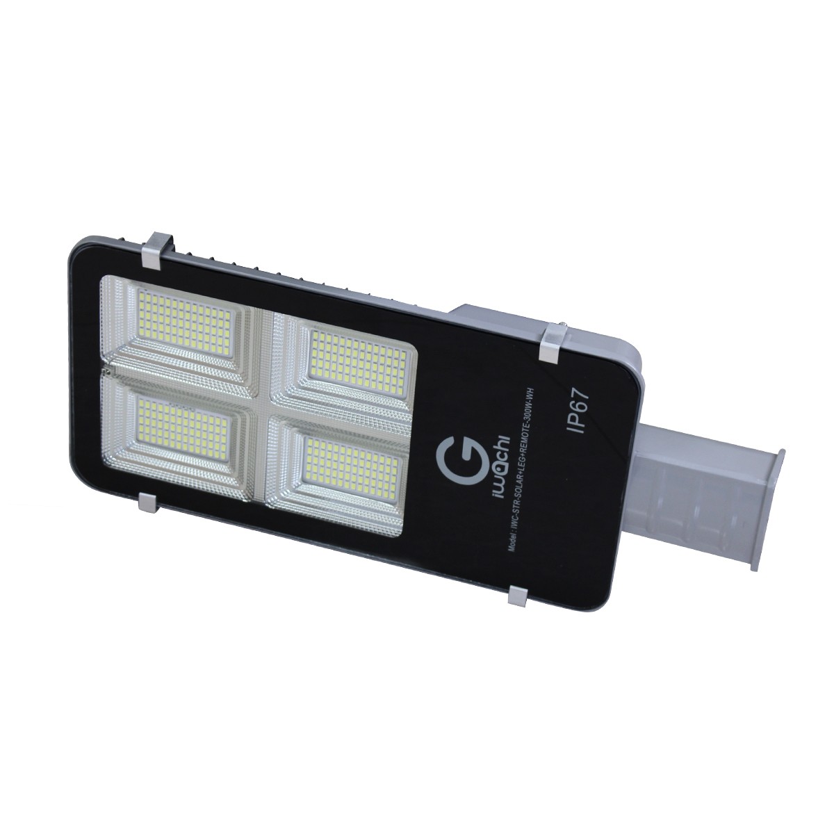 IWC-STR-SOLAR+LEG+REMOTE-300W-WH โคมไฟถนน โซล่าเซลล์ พร้อมรีโมท