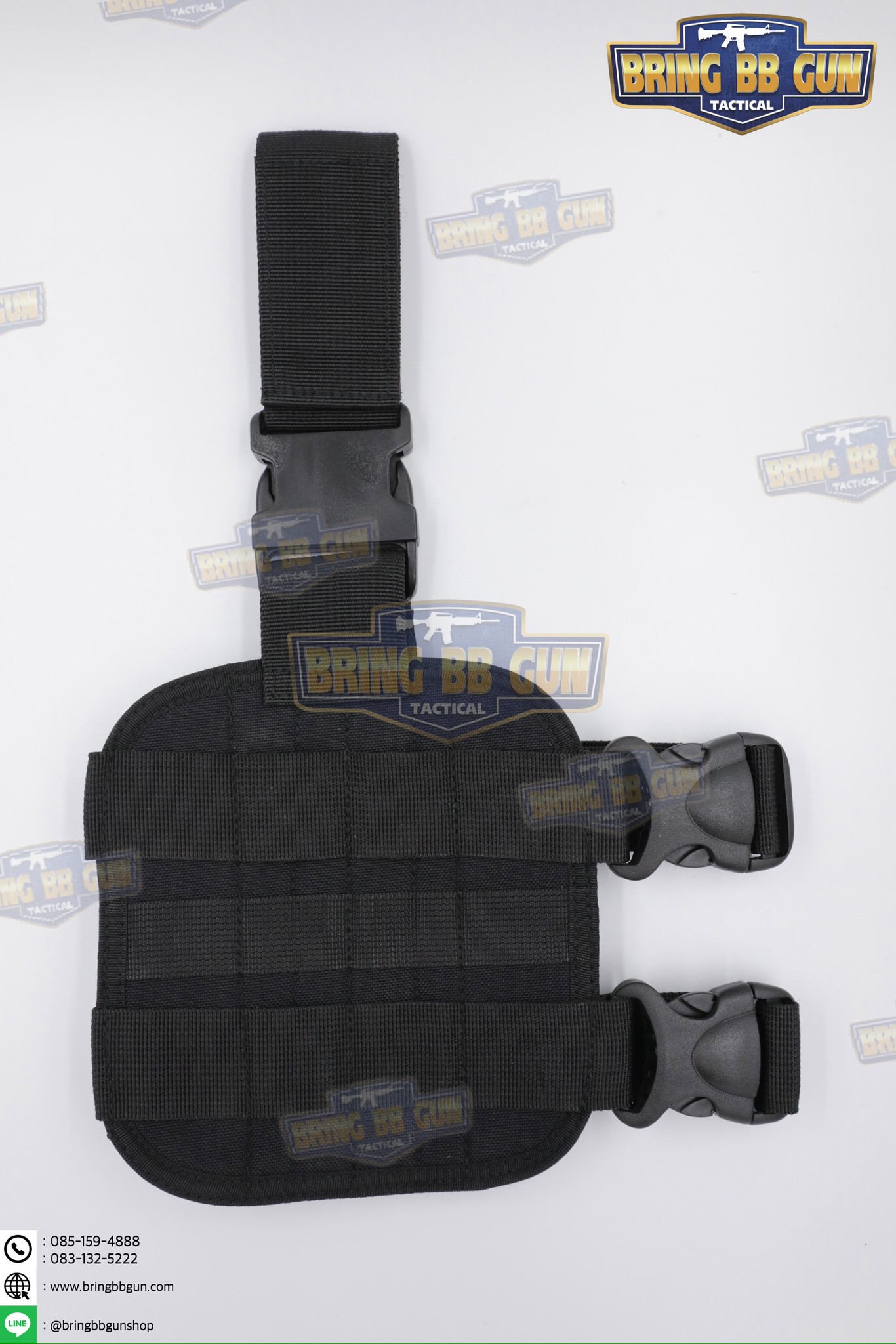 ซองปืนผ้า+เพลทรัดต้นขา ผ้า 1000D (สามารถใส่ปืนได้ทุกรุ่น) (ซองปืนรัดขา มีเพลทรองต้นขา ผ้า 1000D)