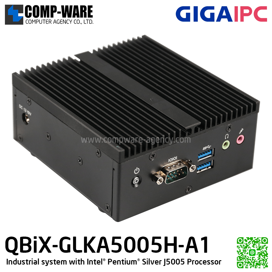 GIGAIPC QBIX-GLKA5005H-A1 FANLESS PENTIUM SILVER J5005 MINI PC