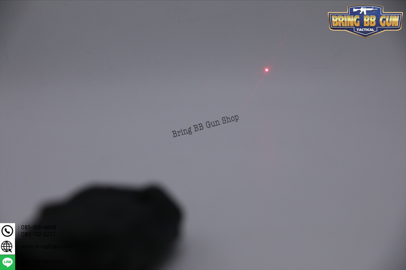 กล่องPEQ เลเซอร์ชี้เป้าสีแดง (สามารถเก็บแบตเตอรี่ได้)