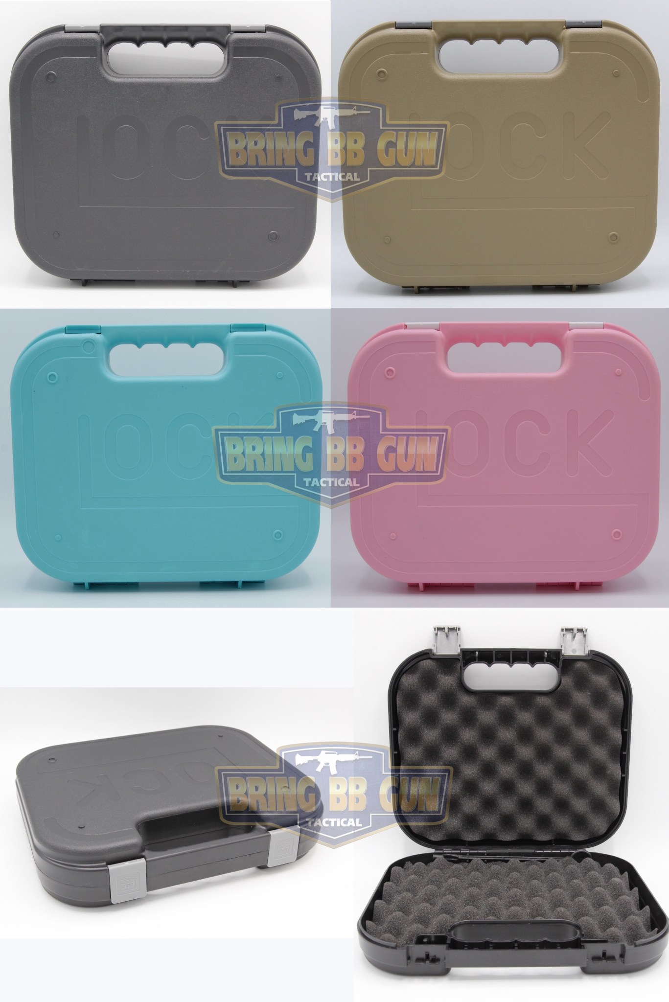 กล่องปืนสั้น Glock (กล่องปืนสั้น B11) (เคสกันกระแทรก) (Lockable Pistol Case)