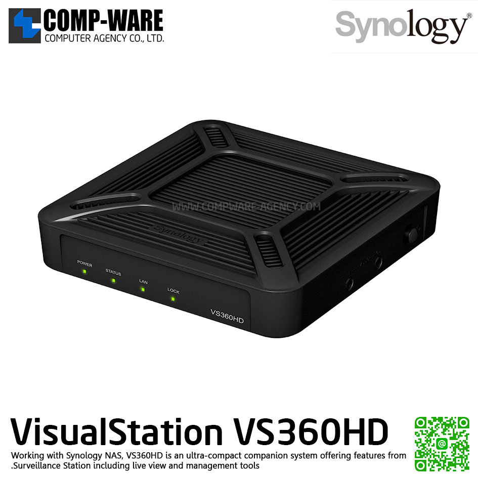 Synology Surveillance VisualStation VS360HD รับประกัน 3 ปี / MOQ 4 unit / ** by order 30-45 วันทำการ **