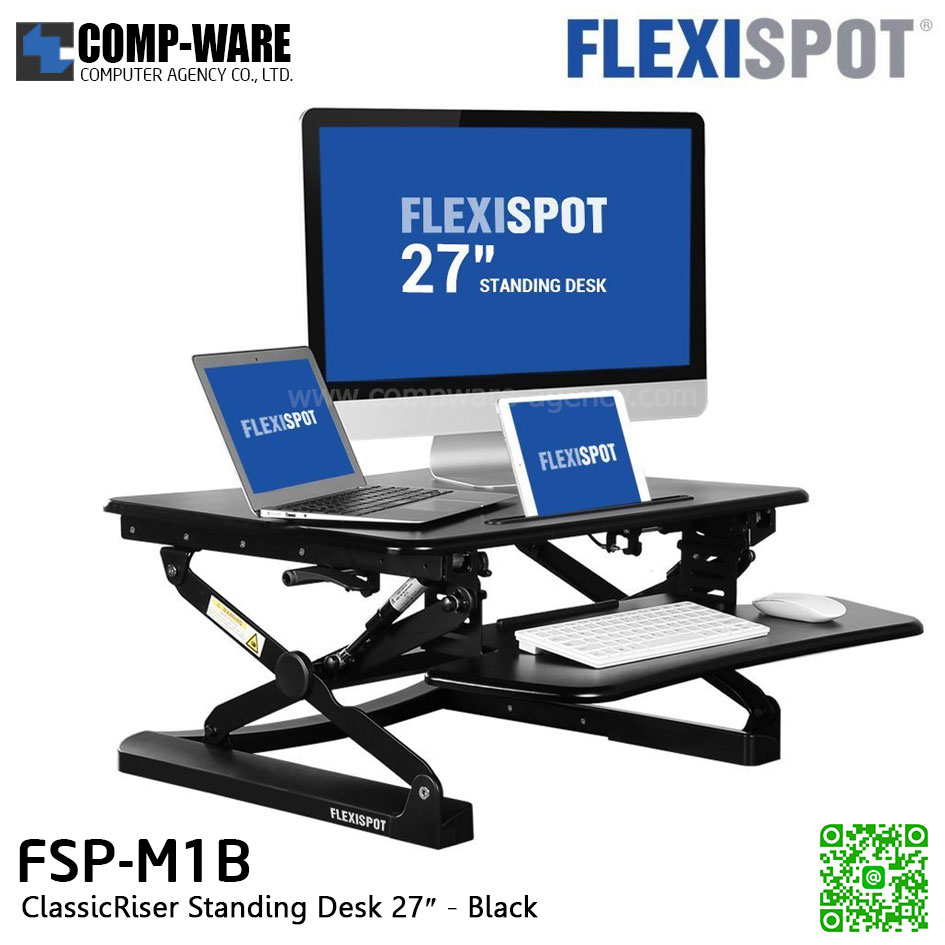 Flexispot FSP-M1B ClassicRiser Standing Desk 27″ (Black)