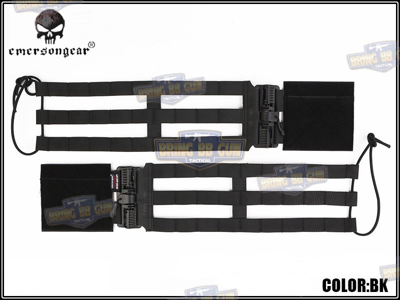 ชุดเซ็ตปลดเสื้อเกราะไว (ชุดสายโอบ-ปลดไว) ยี่ห้อ Emerson (Vest single point quick release Mesh Cummerbund) (Quick Release Cummerbund Set)