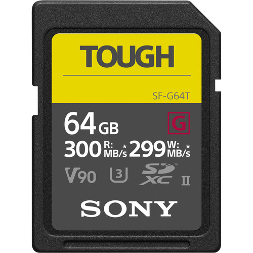 Sony SF-G Tough Series UHS-II SDXC 64GB SD Card