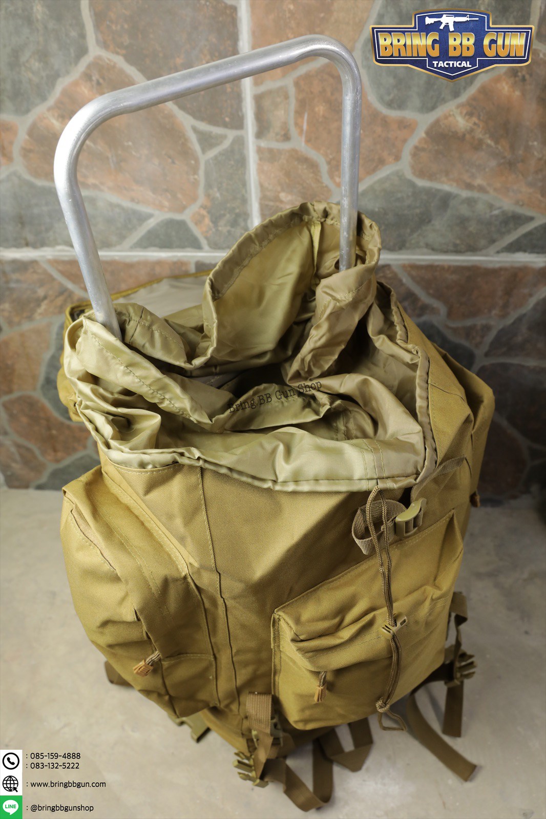 กระเป๋าเป้ รุ่นโครงเหล็ก