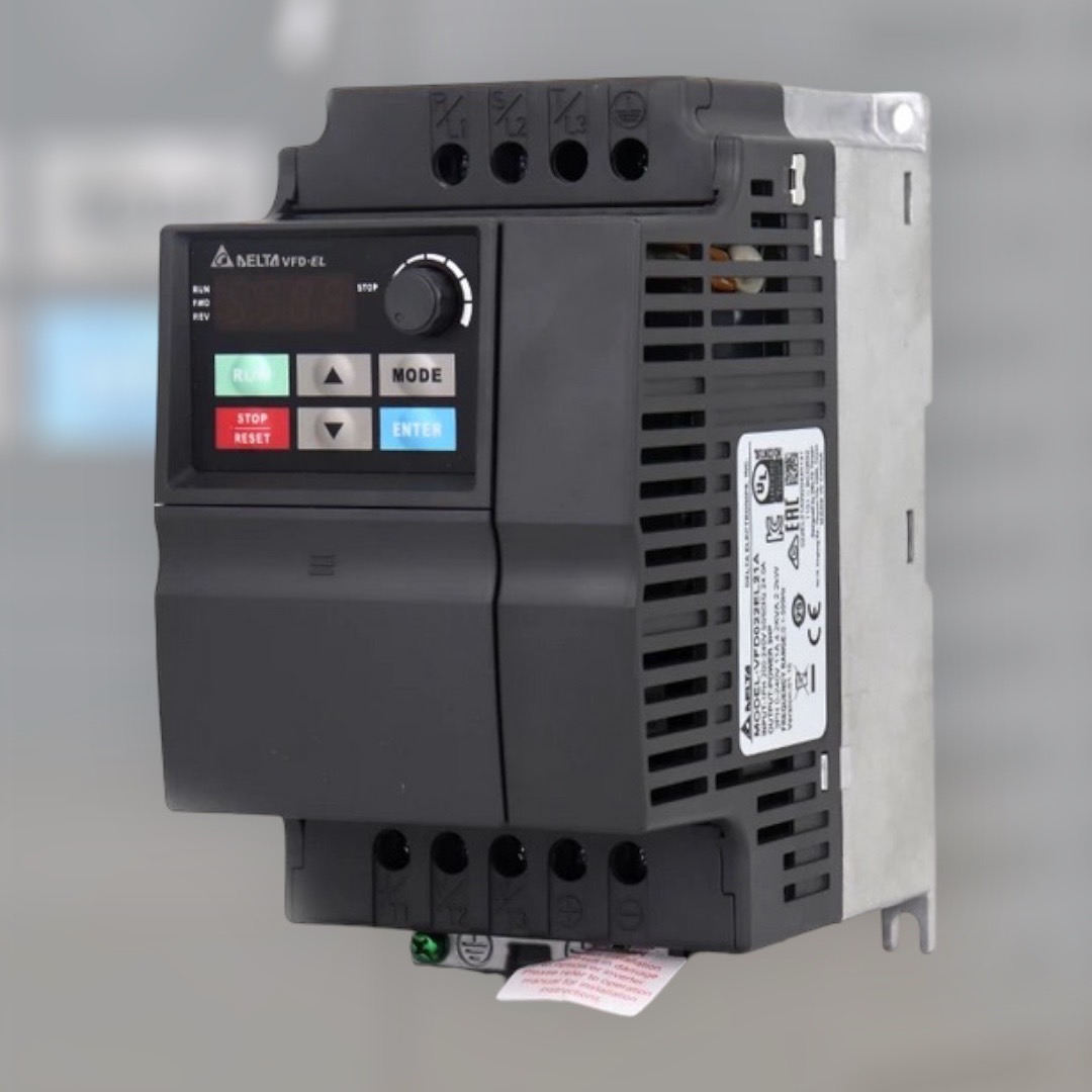 Delta Inverter VFD004EL21A 0.5HP 0.4kW Input 220V 1-Phase Output 220V 3-Phase