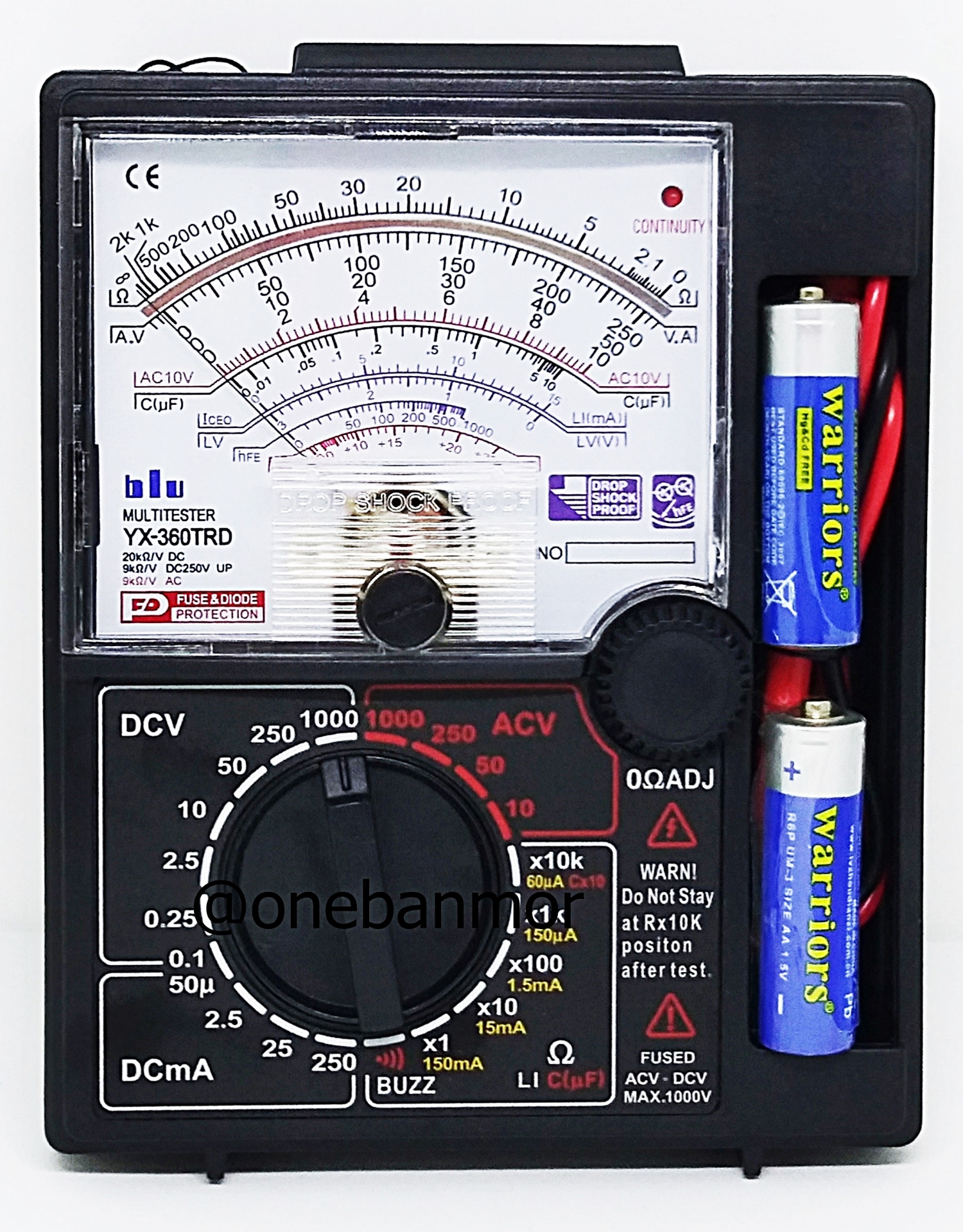 BLU ANALOG MULTIMETERS YX-360TRD
