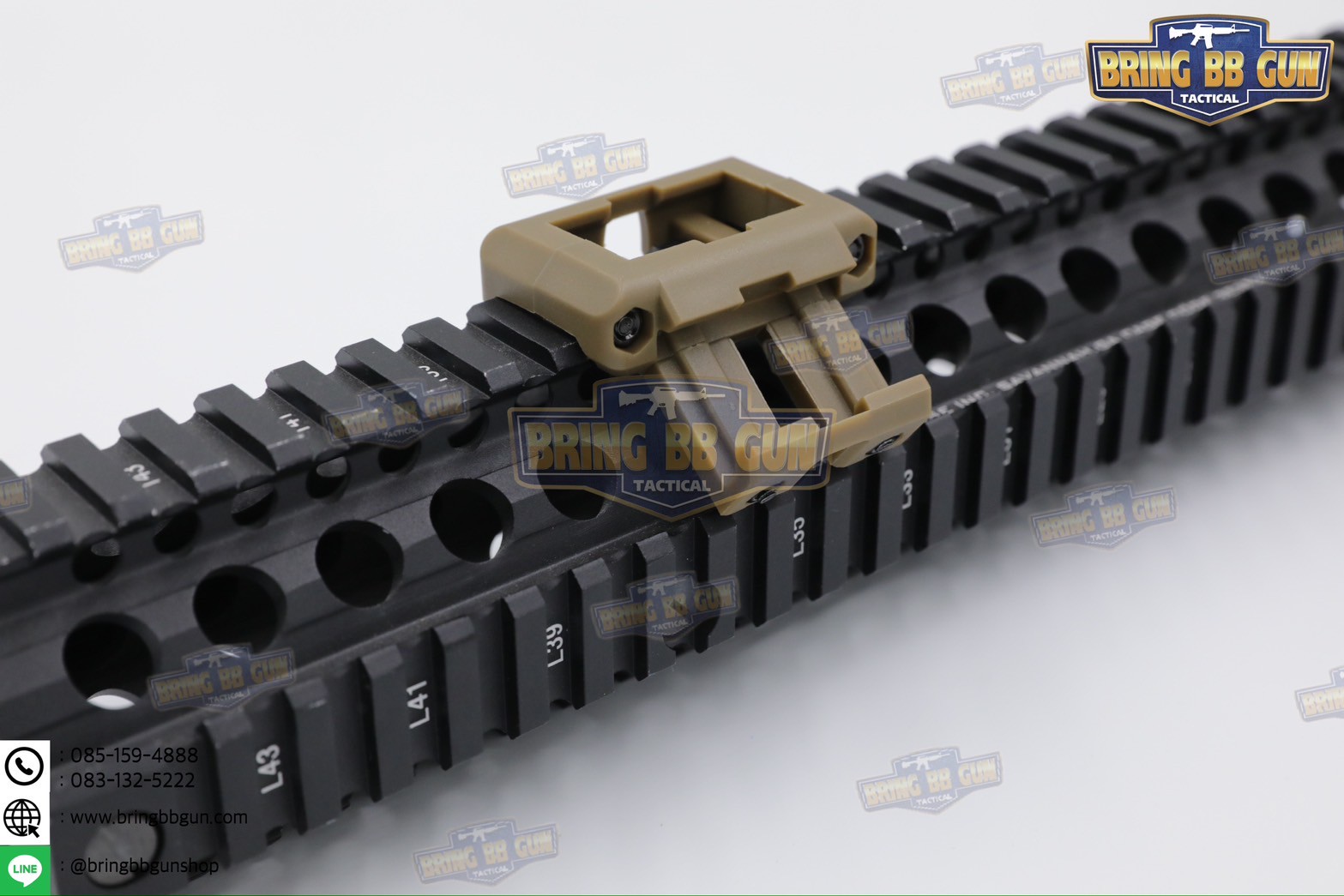 เคสสวิตซ์หางหนูแบบคู่ จับราง Picatinny (เอียง45องศา) (เคสสวิตซ์หางหนู2ทาง) (Dual Picatinny Offset for Modbutton Lite)