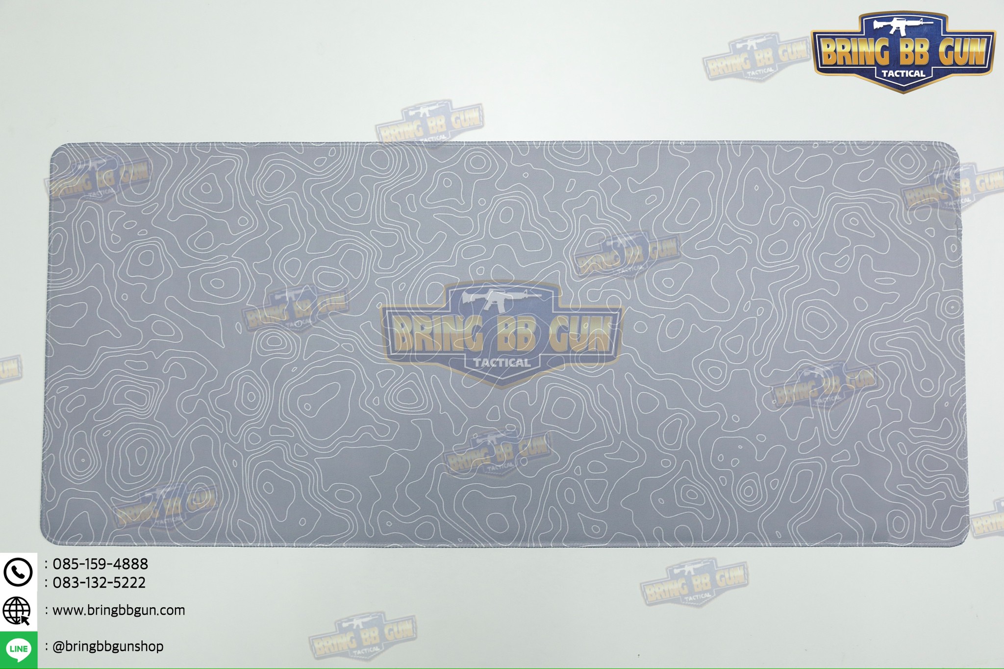 แผ่นยางรองอเนกประสงค์ ลายแผนที่เส้นชันความสูง แผ่นรองเม้าส์ (Topographic Map Camo Mouse Pad) (Mouse Pad) (Contour Map)