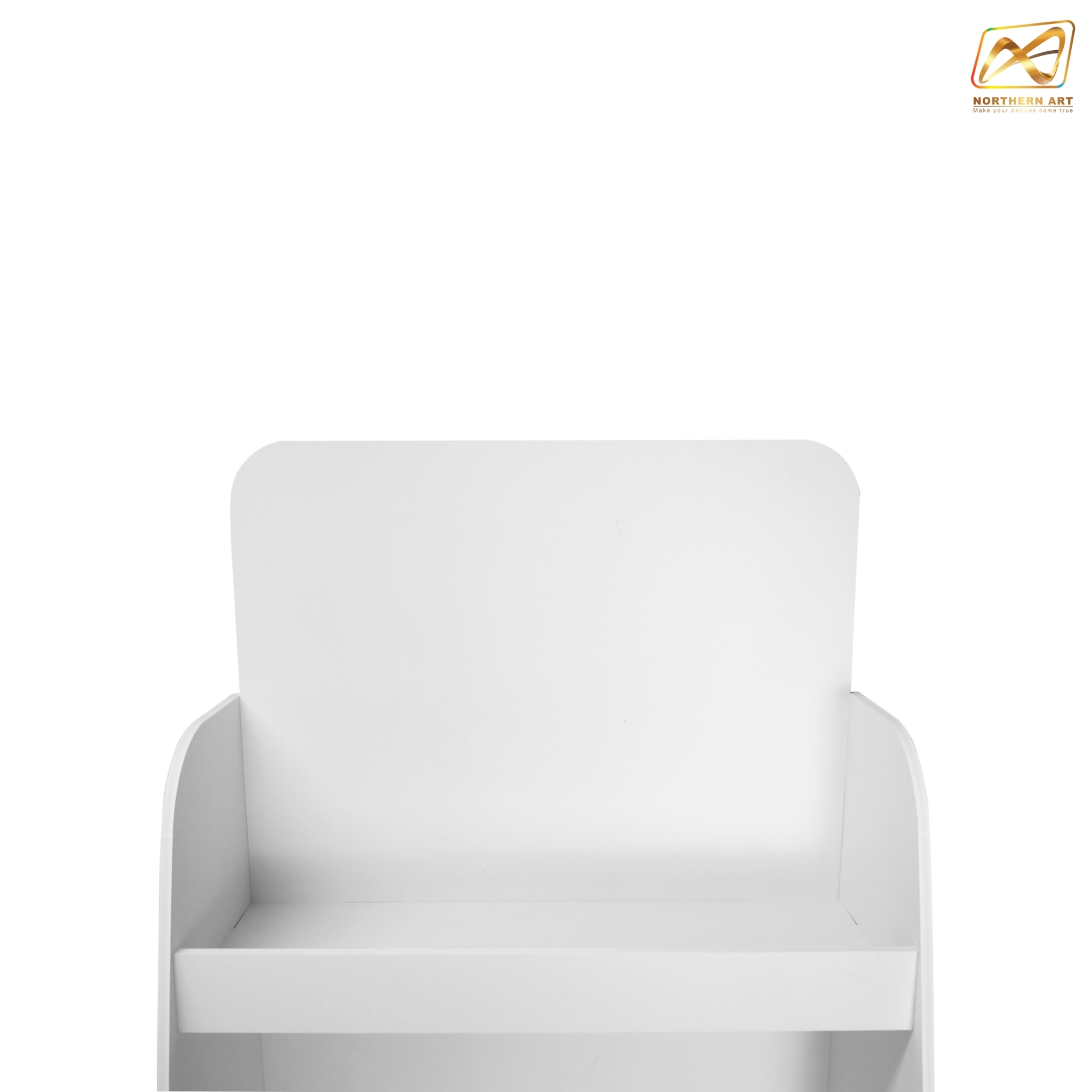 ชั้นวางสินค้าพลาสวูด 4 ชั้น รุ่น PW-24 ขนาด (W)51 x (D)30 x (H)150 ซม. พลาสวูดหนา 8 มม.พร้อมงานพิมพ์สติ๊กเกอร์