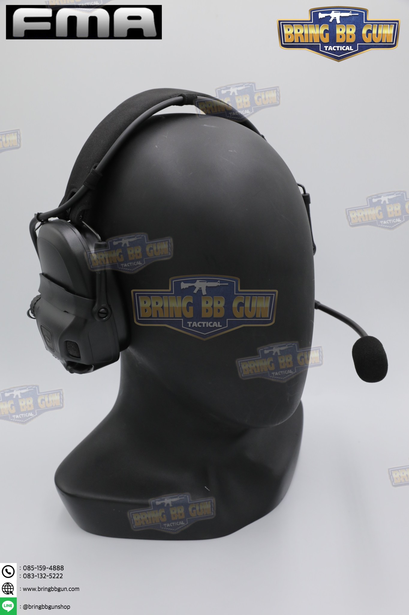 หูฟังสื่อสารตัดเสียงได้ ทรง Ops-Core AMP ยี่ห้อ FMA (FCS AMP tactical communication shooting headset noise reduction) (AMP)