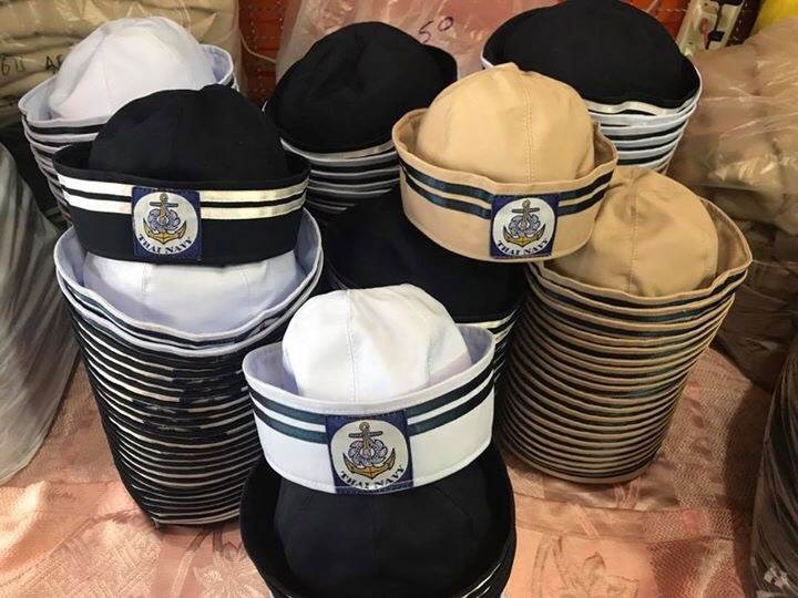 NNandNN Shop 8 0027 หมวกทหารเรือ กากี หลายขนาด