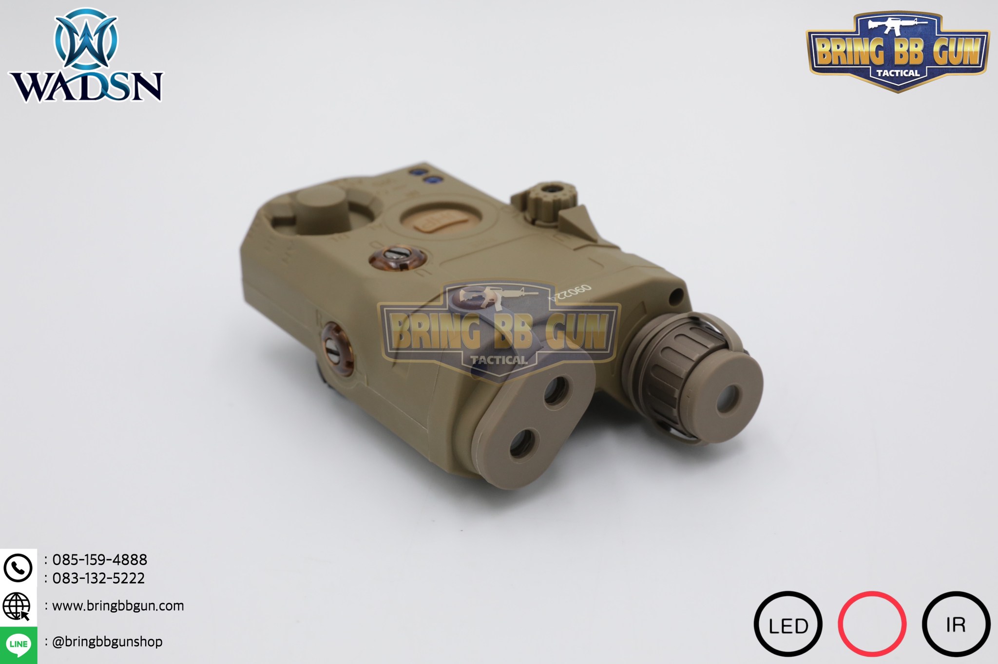 กล่อง PEQ-15 LA-5C Laser Pointer ยี่ห้อ WADSN รุ่น Real Grade (รุ่น Top) รุ่นไฟฉาย และ เลเซอร์สีแดง