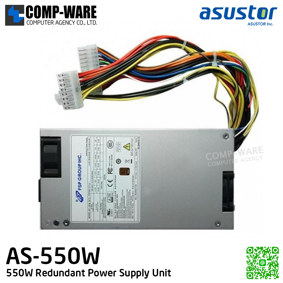 Asustor AS-550W, 550W Redundant Power Supply Unit (3 months)