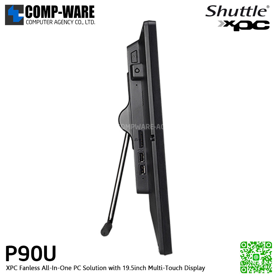 Shuttle XPC AIO P90U Intel Core i3-7100U, Support 19.5"A grade HD+(1600x900) Multi Touch All-in-One Barebone PC Embedded ,No Ram ,No HDD/SSD ,No OS (เครื่อง DEMO)