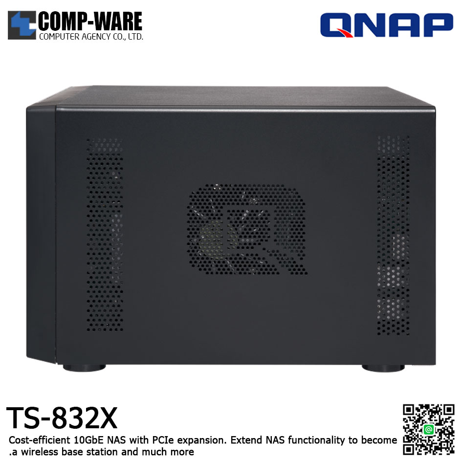 QNAP NAS (8-Bay) TS-832X (2GB RAM up to 16GB) Annapurna Labs Alpine AL-324 1.7GHz Quad Core , No HDD