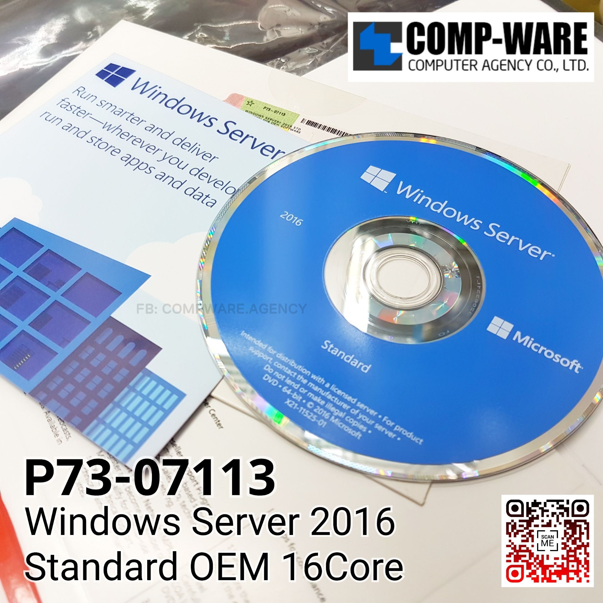 Microsoft OEM Windows Server Standard 2016 English 1pk DSP OEI DVD 16 Core