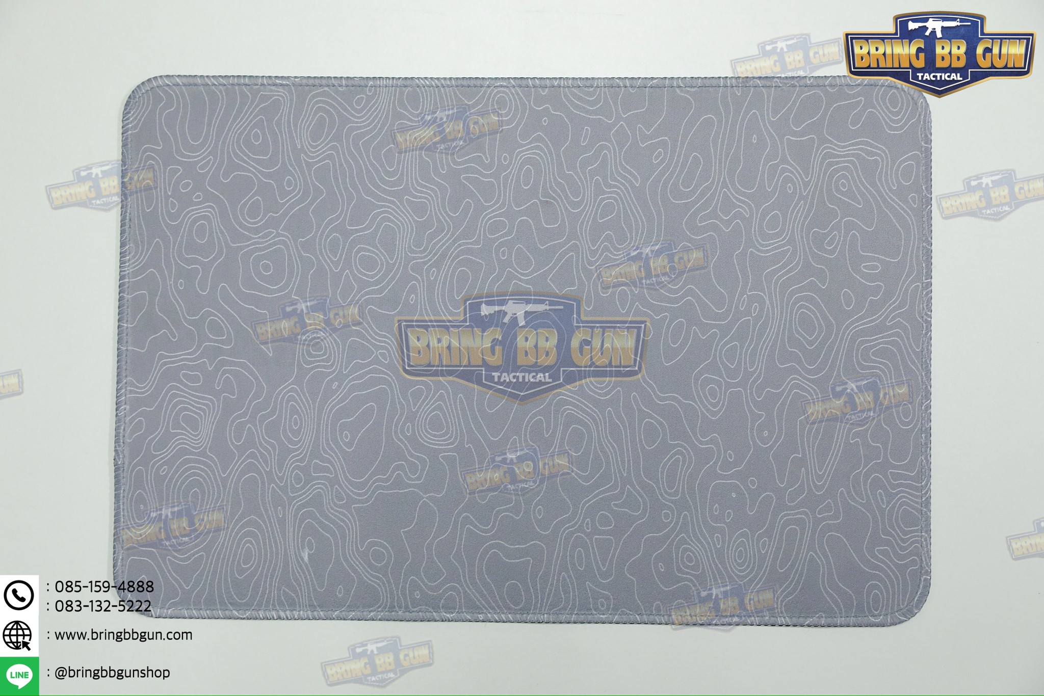 แผ่นยางรองอเนกประสงค์ ลายแผนที่เส้นชันความสูง แผ่นรองเม้าส์ (Topographic Map Camo Mouse Pad) (Mouse Pad) (Contour Map)