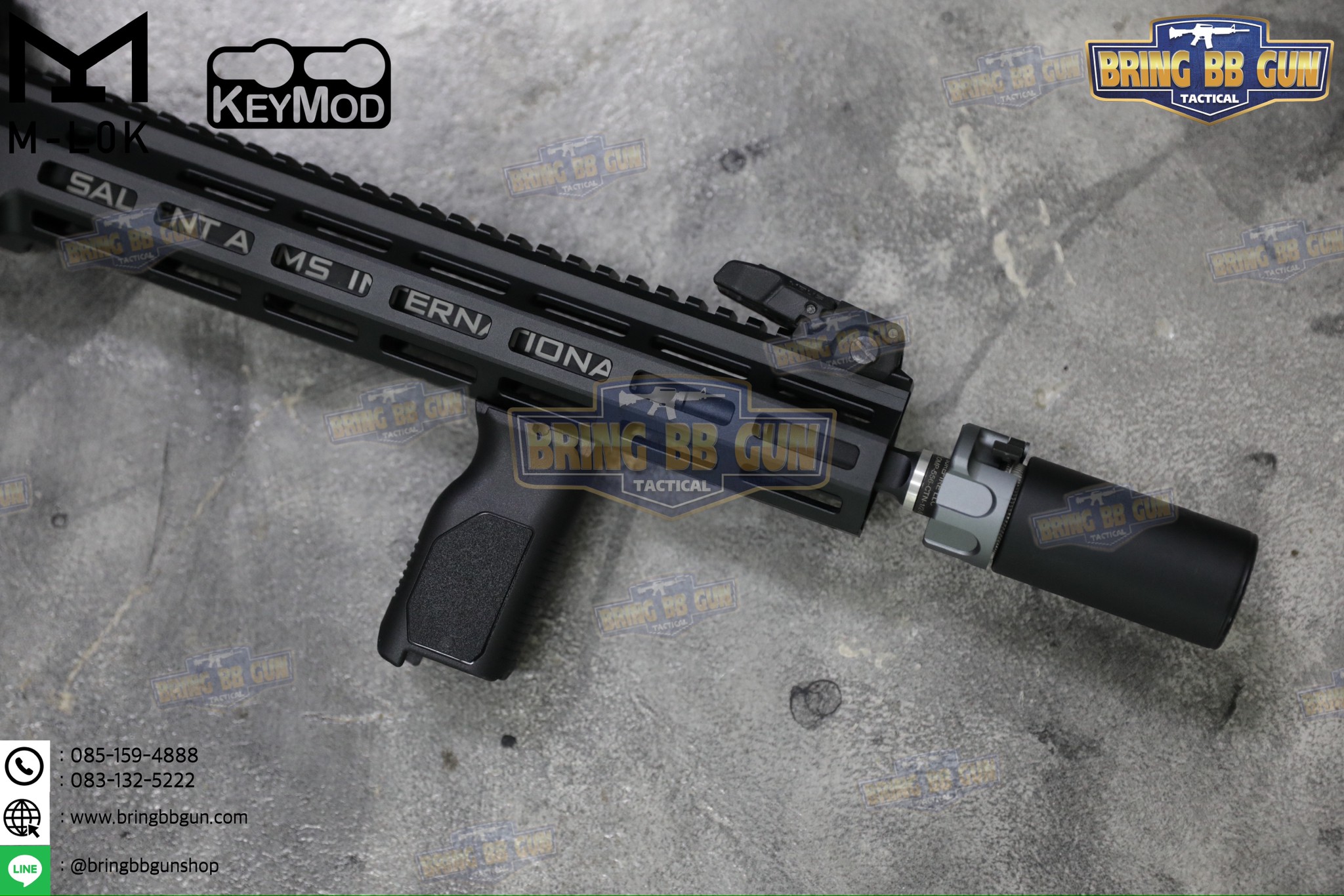 กริ๊ปมือหน้า STRIKE AVG (รุ่นยาว) (ใช้ได้กับชุดหน้าระบบราง M-Lok และ ระบบราง Keymod เท่านั้น)