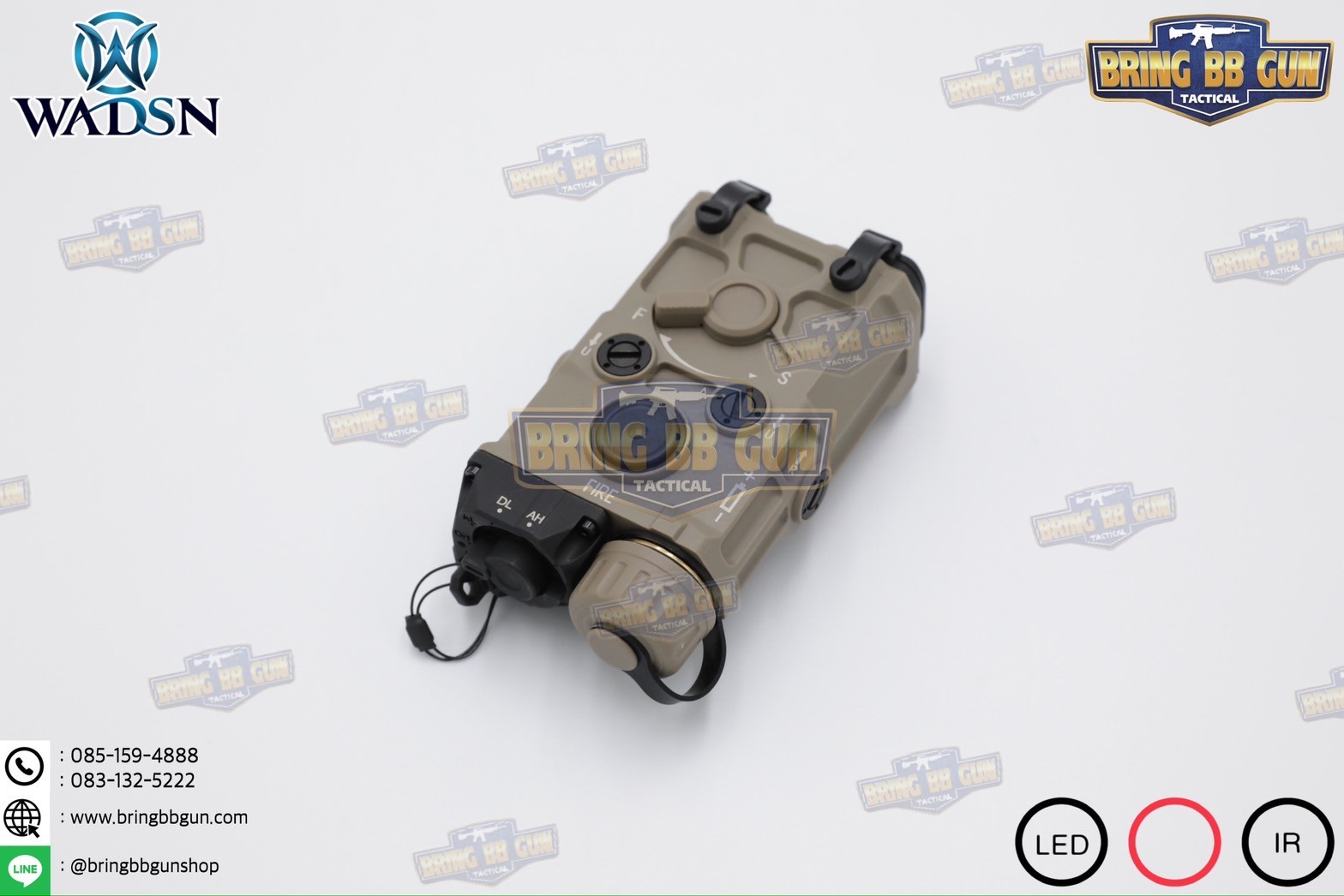 กล่อง Eo-tech OGL ยี่ห้อ WADSN รุ่น พลาสติก (เลเซอร์ชี้เป้าสีแดง) (OGL) (EOTECH OGL) (ON-GUN-LASER)