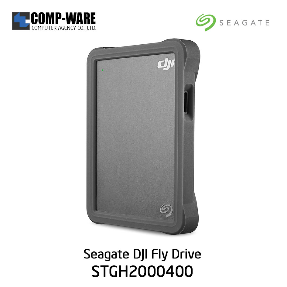 Seagate 2TB DJI Fly Drive for Drone Footage - Portable Drive with Micro SD Card Slot and USB-C to USB-C cable STGH2000400
