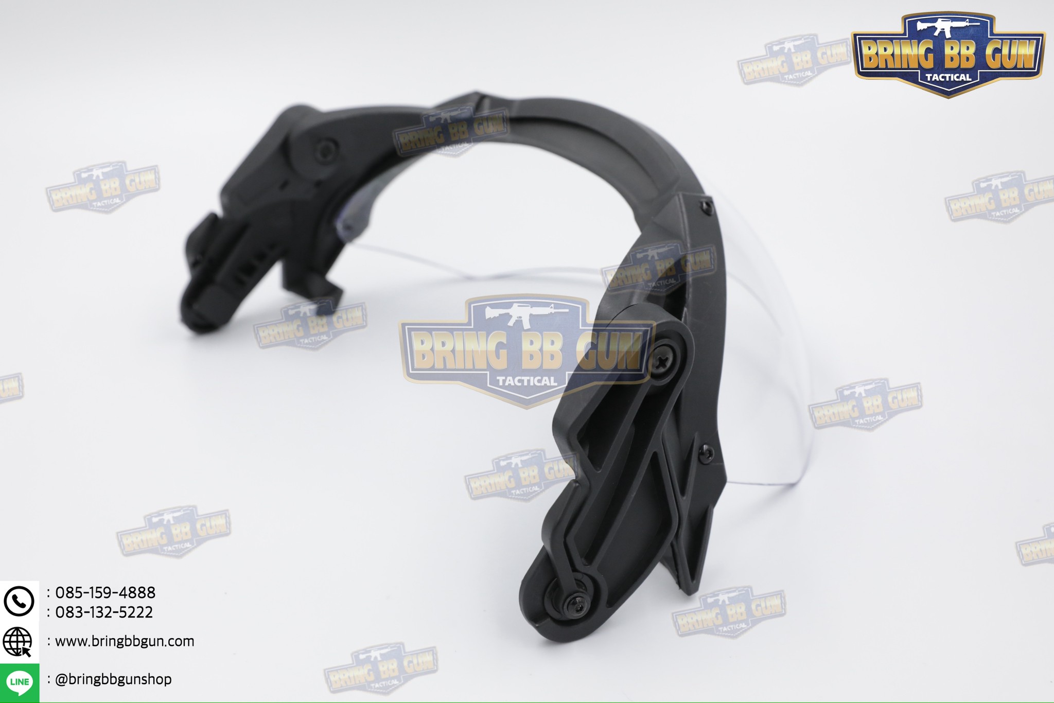 ชิวหน้าหมวก Fast (กระบังลม)สำหรับหมวกกันน็อคยุทธวิธีแบบปรับได้ (Visor - FAST) (FAST Helmet Visor) (Flip Goggles for Tactical Helmet)