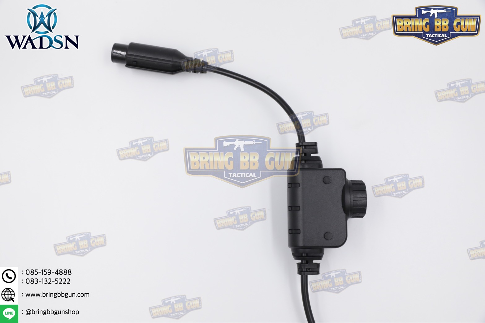 สาย PTT ทรง Ops-Core RAC ยี่ห้อ WADSN (สาย Push to Talk) (สาย PTT ทรง RAC)