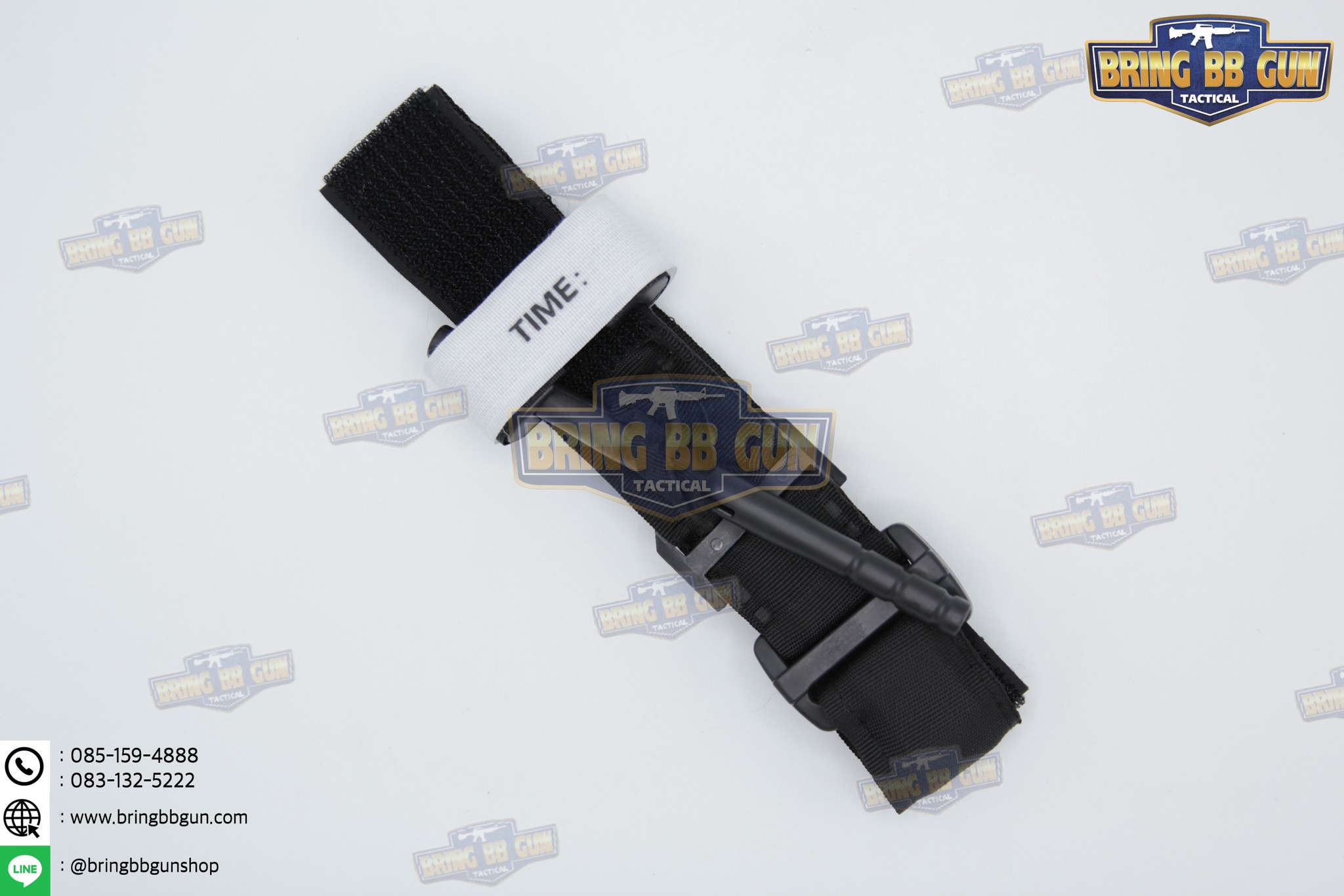 ทูนิเก้ สายรัดห้ามเลือด ก้านพลาสติก รุ่น กว้านขันชะเนาะ (Windlass) (สายรัดห้ามเลือดในสนามรบ) (Tourniquet) (Military Tourniquet)