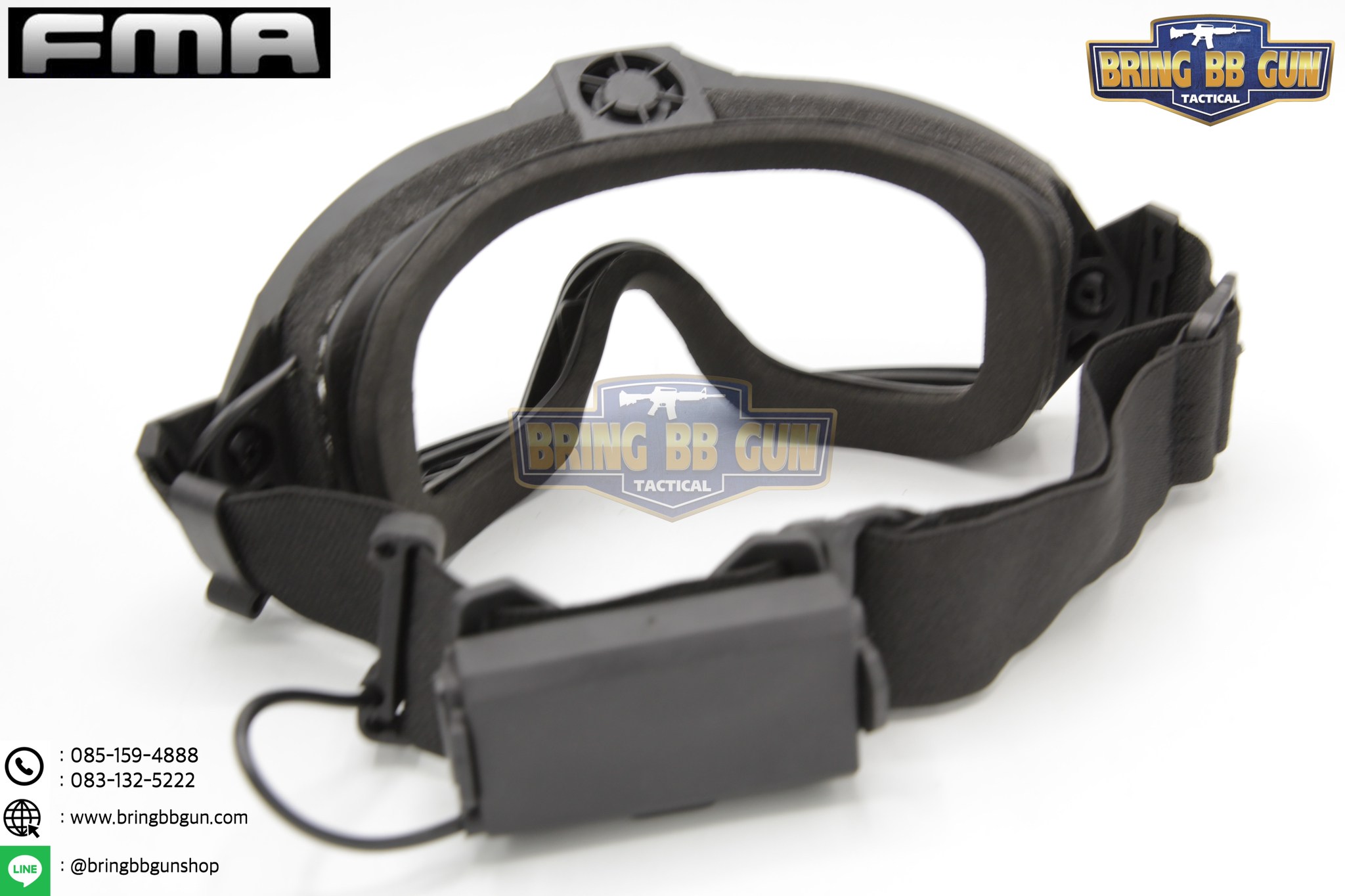 แว่นตากันลมรุ่นมีพัดลม ยี่ห้อ FMA (Regulator Updated version with Fan Goggle）