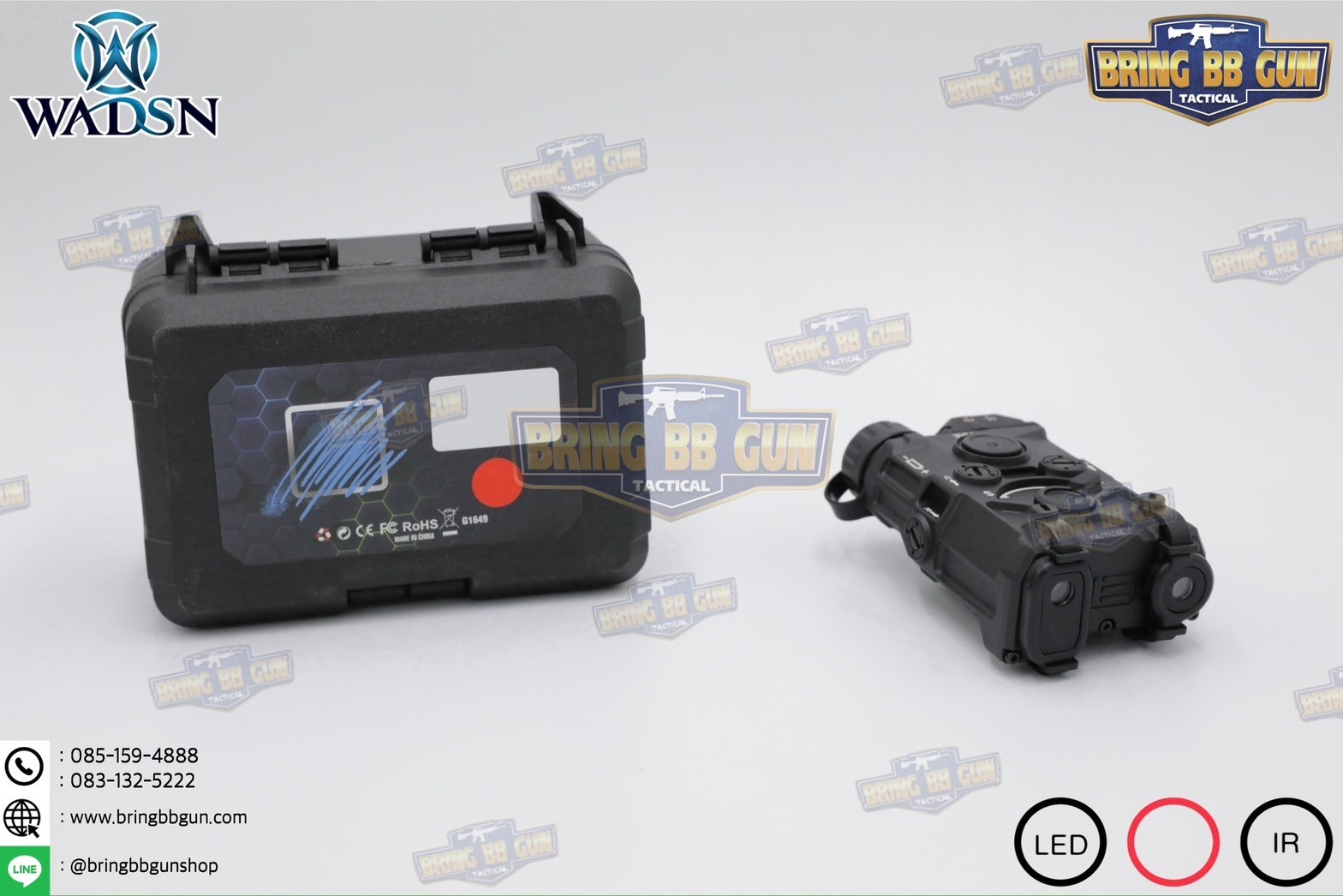 กล่อง Eo-tech OGL ยี่ห้อ WADSN รุ่น พลาสติก (เลเซอร์ชี้เป้าสีแดง) (OGL) (EOTECH OGL) (ON-GUN-LASER)