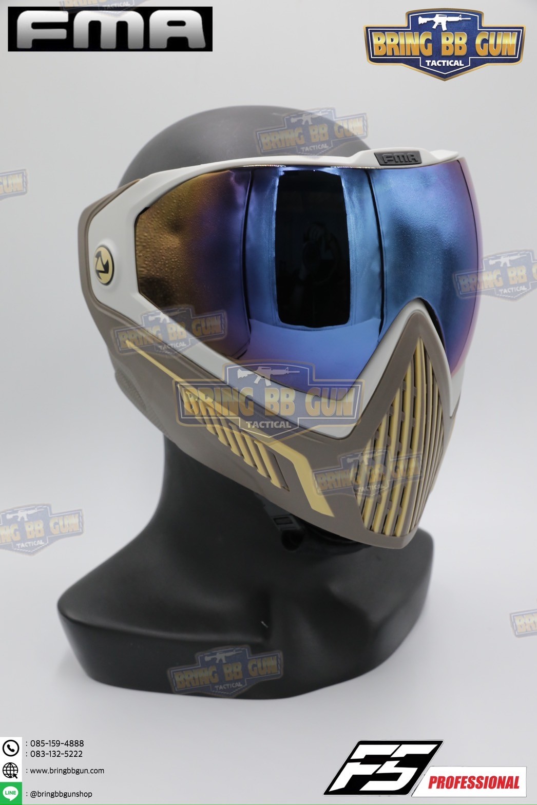 หน้ากาก F5 ยี่ห้อ FMA (FMA F5 STORM GOGGLE MASK) (F5 Professional) (Storm Goggle Mask)