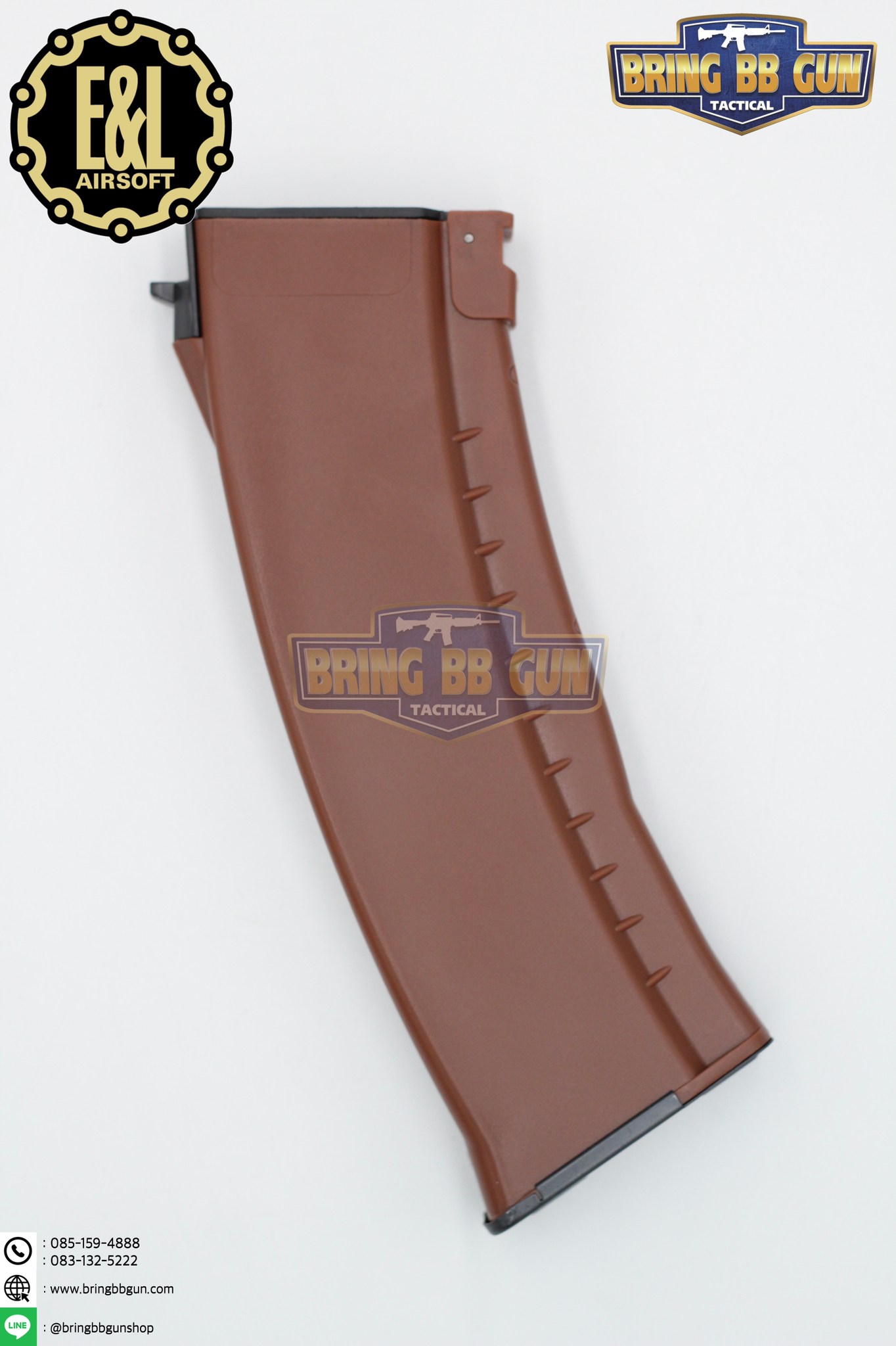 แม็กกาซีน AK74 ยี่ห้อ E&L แบบstand(ไม่ต้องปั่น) ทรง บอดี้พลาสติก (AK Mid-cap magazine)