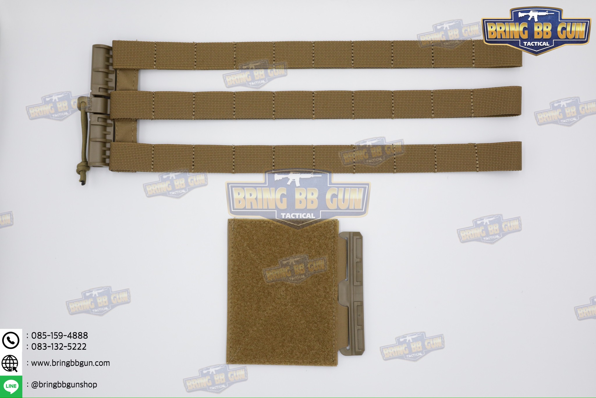 ชุดเซ็ตปลดเสื้อเกราะไว ชุดสายโอบ-ปลดไว (Vest single point quick release Mesh Cummerbund) (Quick Release Cummerbund Set)