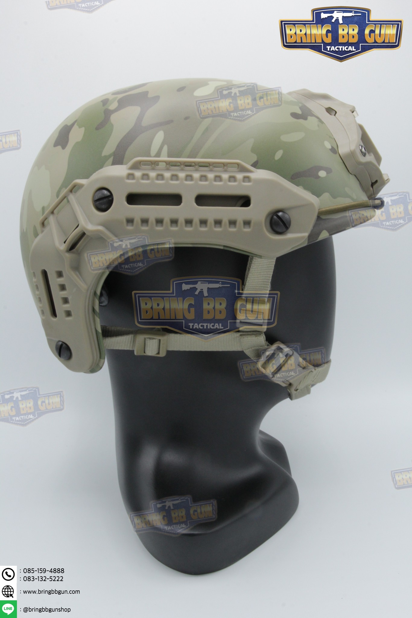 หมวก Fast ทรง MK ยี่ห้อ Emerson (หมวกฟาส) (MK Style Tactical Helmet) (MK Helmet)