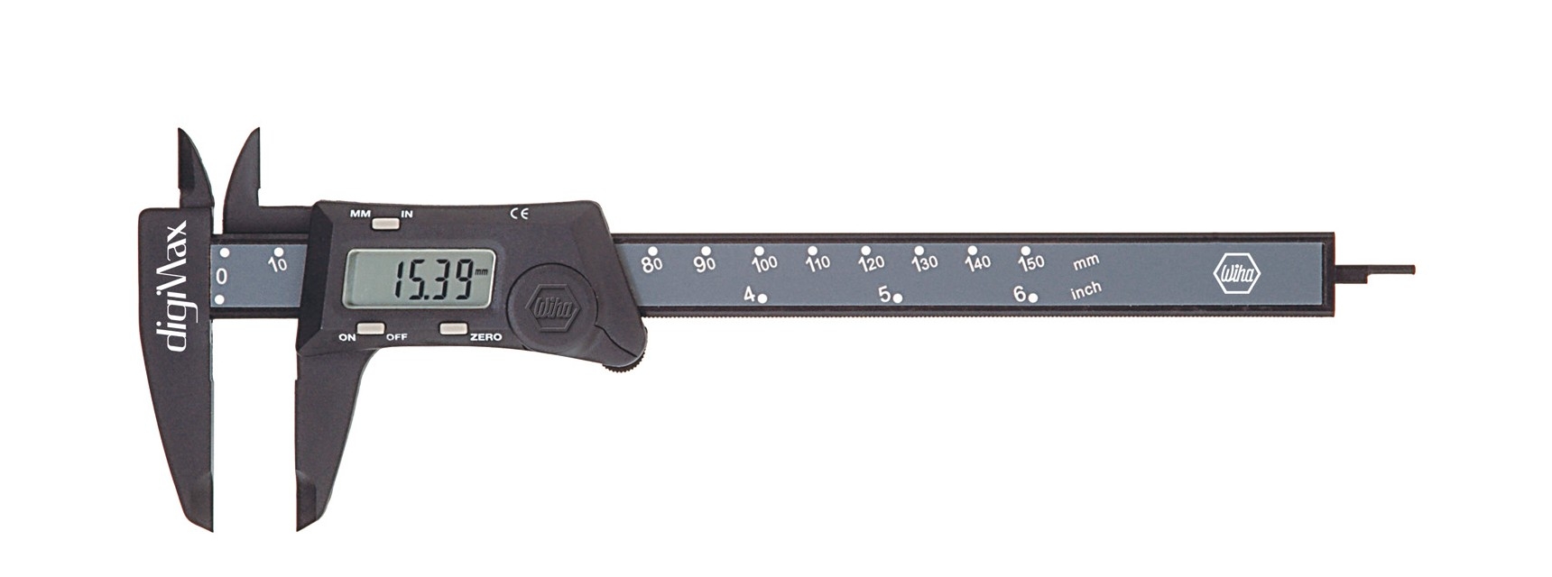 Wiha ดิจิตอล เวอเนียร์ 6นิ้ว ตัวfibreglass Digital Caliper Vernier รุ่น 4111701 digiMax