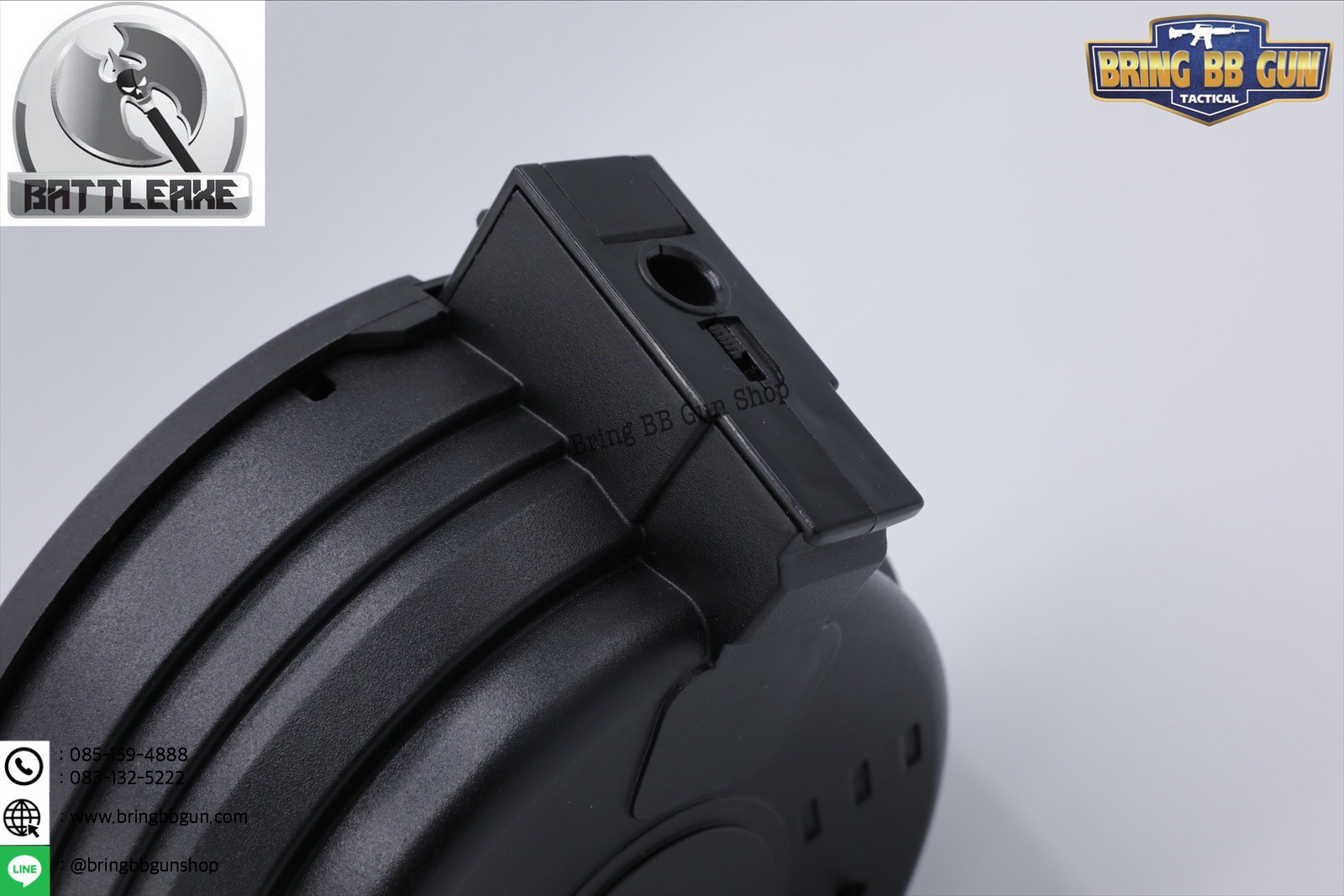 แม็กกาซีน AK47 แบบไฟฟ้า ทรง เต้า(เดี่ยว) (AK47 Drum Electirc Magazine)