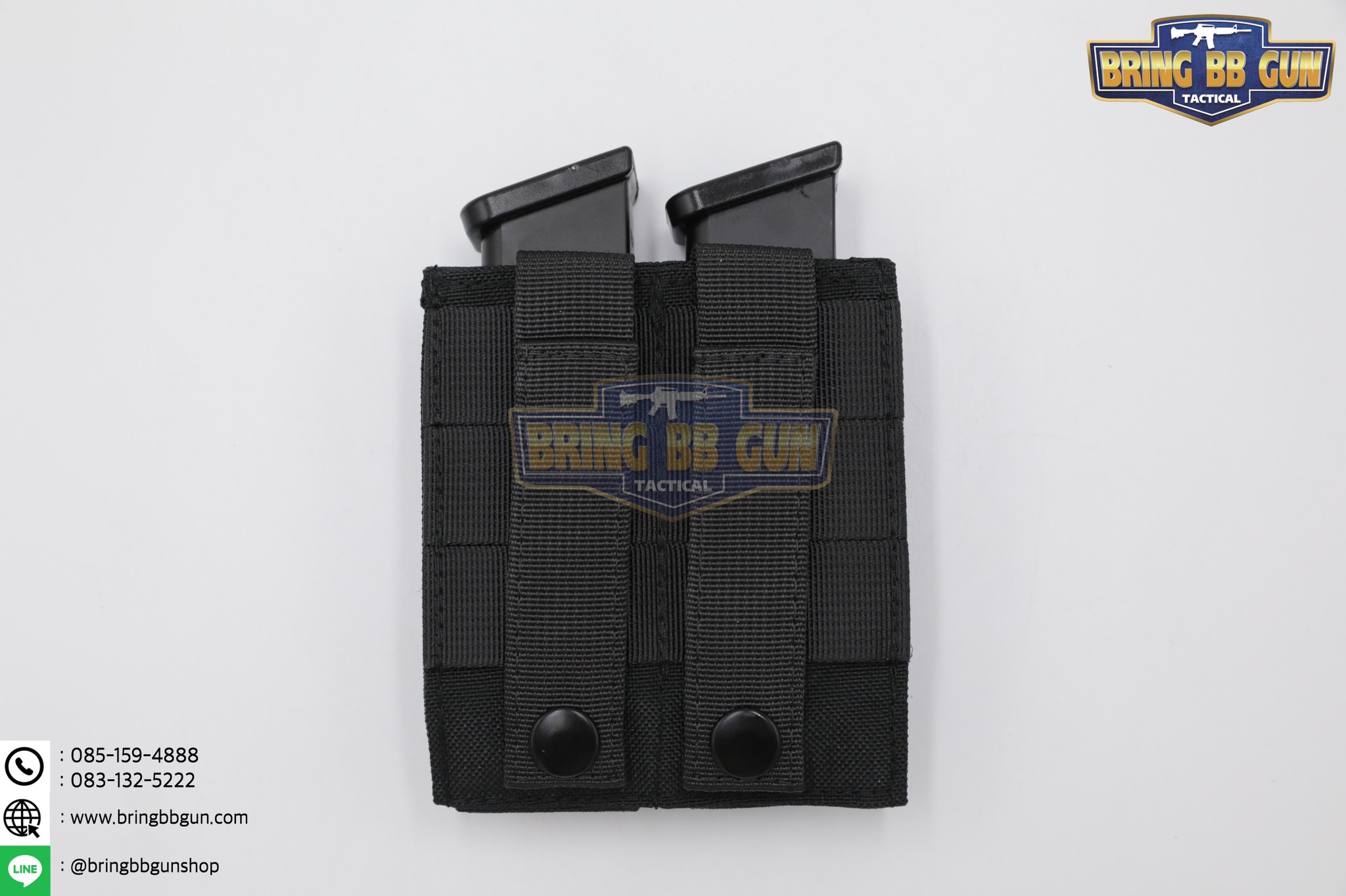 เพ้าเเม็กกาซีนปืนสั้นคู่แบบผ้า M5 (ซองแม็กกาซีนคู่แบบผ้า M5)