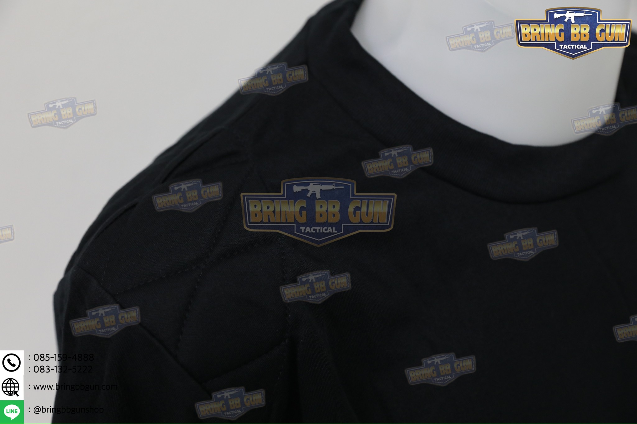 เสื้อยืดแขนยาว บุไหล่ คอกลม (ผ้า TC)