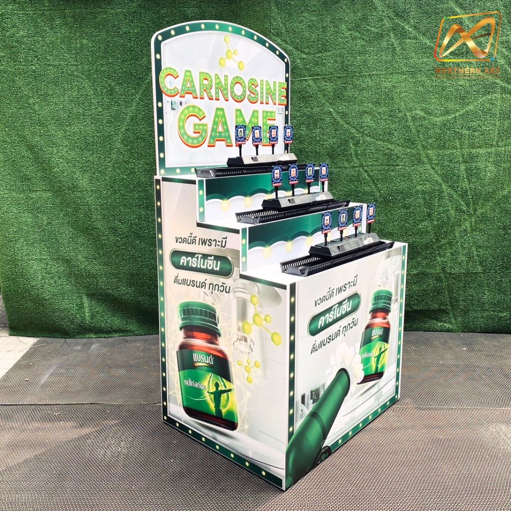 ตู้เกมส์ CARNIVAL เกมส์ยิงเป้าเคลื่อนที่ ขนาด (W) 80 x (L)64 x (H)160 cm. พร้อมเป้าเคลื่อนที่4แผ่น 3 ชุด ปืนกระสุนยาง 2 ชุด