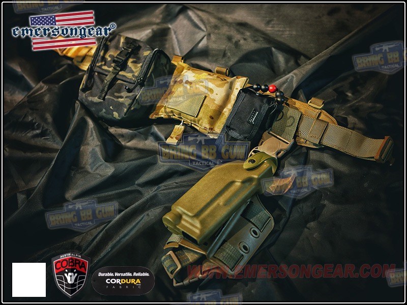 เข็มขัดยุทธวิธี รุ่น Cobra แบบมีนวม ยี่ห้อ Emerson (EmersonGear COBRA Battle Belt) (Battle Belt) (War Belt)