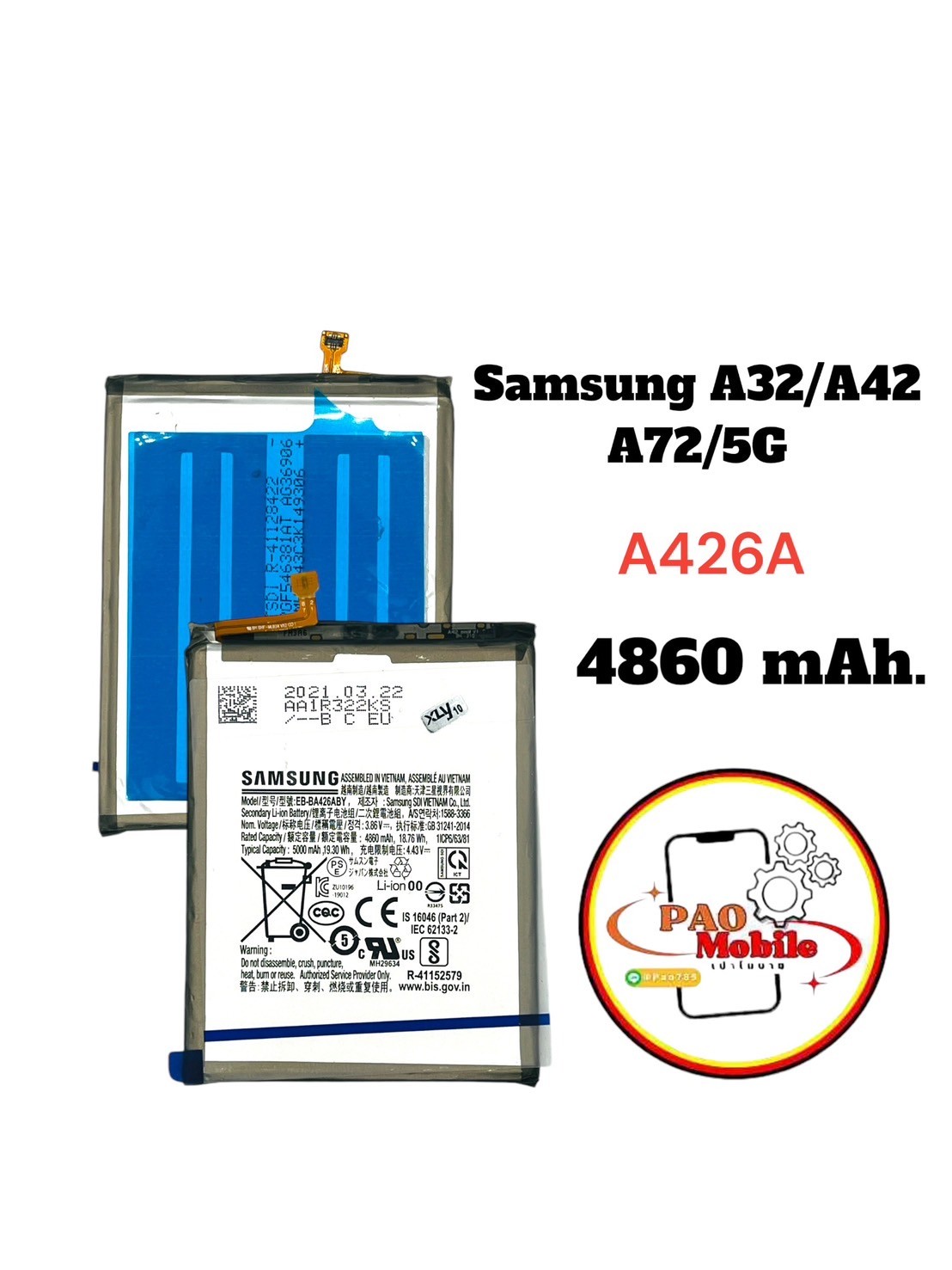 Battery SS A32/A42 5G/A72 4G SKU-02908