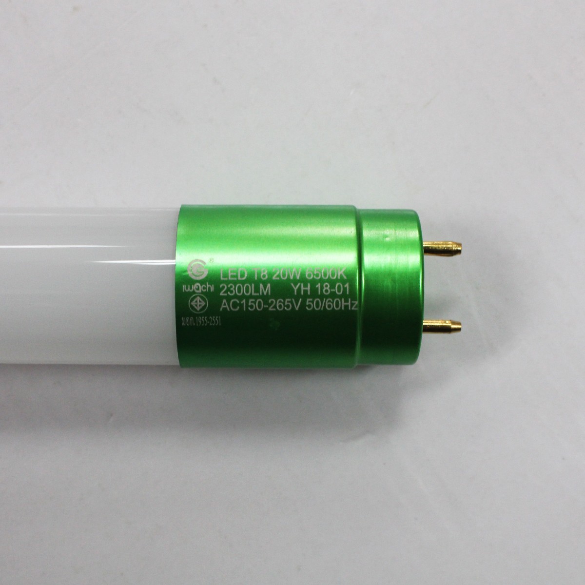 หลอดนีออน(ขั้วสีเขียว) IWC-LED-T8-360-20W-2300LM-MK แสงขาว