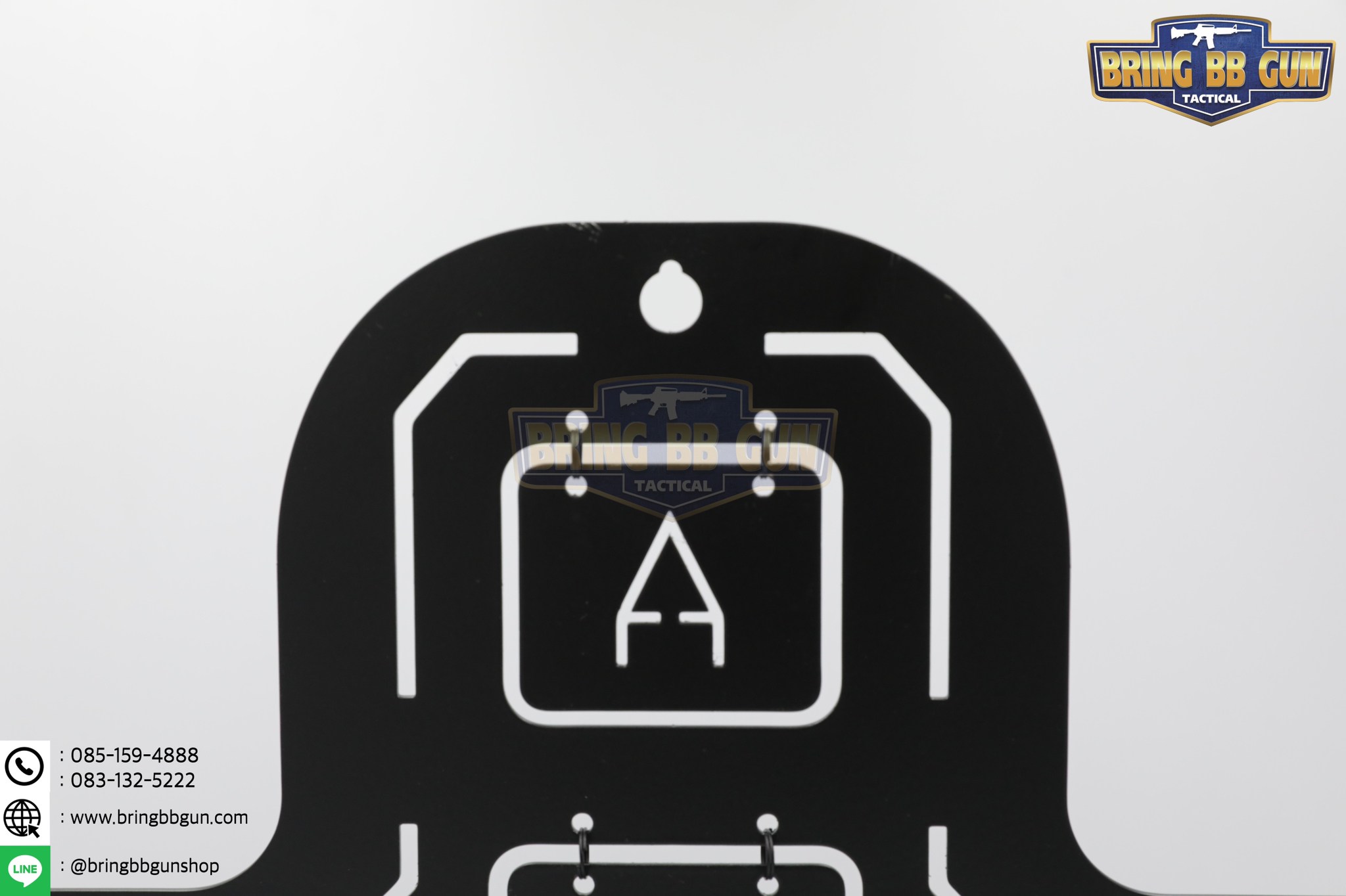 เป้าเพลตเหล็กสำหรับฝึกซ้อมยิงปืนบีบีกัน รุ่น B01 (เป้าซ้อมยิงรูปคน)