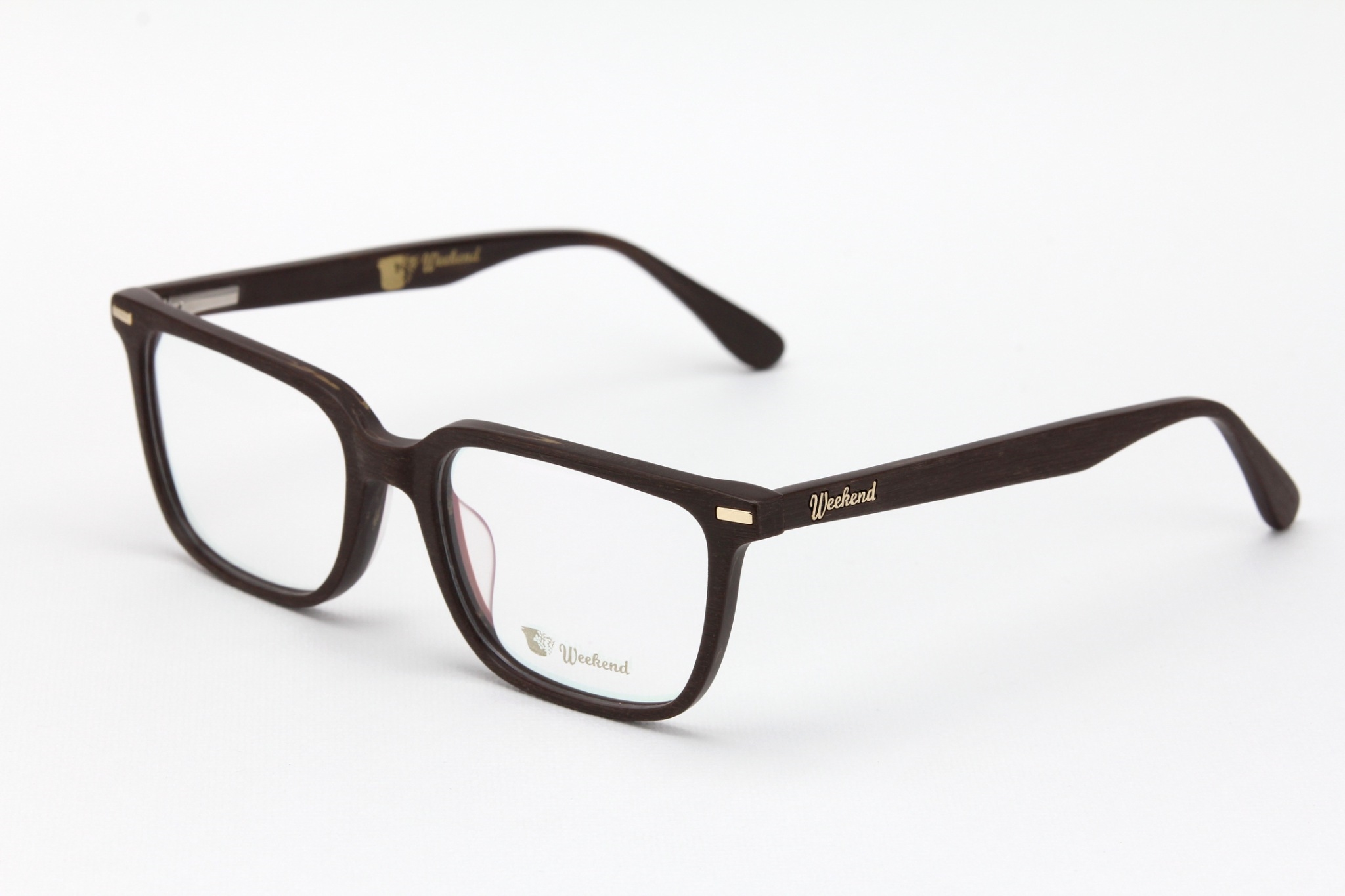 กรอบแว่นสายตาพร้อมคลิปกันแดด Weekend Cannes Gold