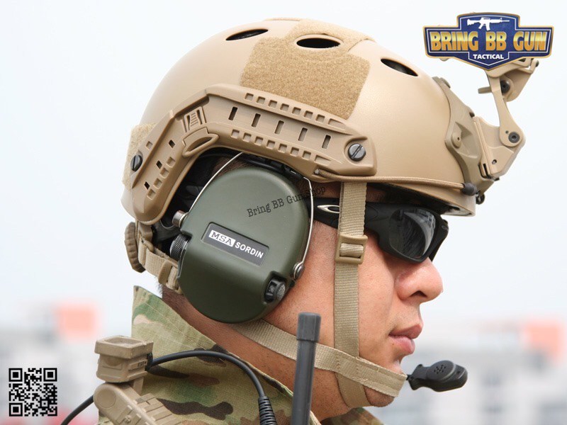 หมวกฟาสทรงเต็มใบ (Fast Helmet MH type) ยี่ห้อ Emerson รุ่น เลนส์กระจกทรงMH